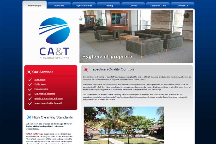 cleaning company website cat nettoyage,graphic designer mobile apps, website development in