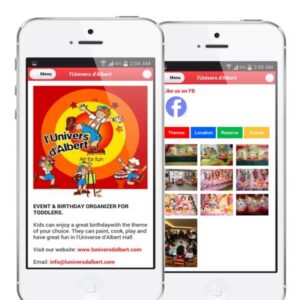 children's themes birthdays mobile app