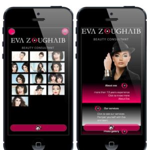 Eva Zoughaib makeup artist mobile app