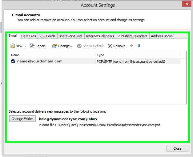 how to change your password in outlook