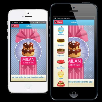 sweets and cakes shop mobile app